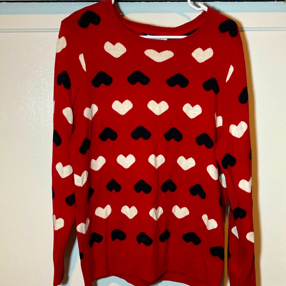 Charter Club Hearts Sweater XL